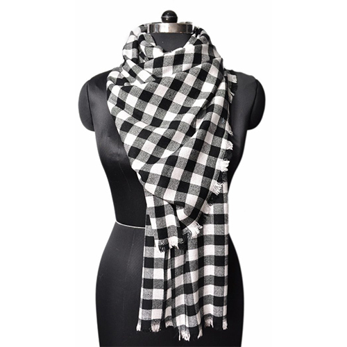 Acrylic Check Stole