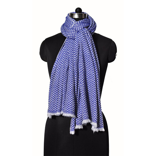 Wool Nylon Two Ply Checks Stole