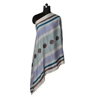 Fine Wool Screen Printed Stole - 1